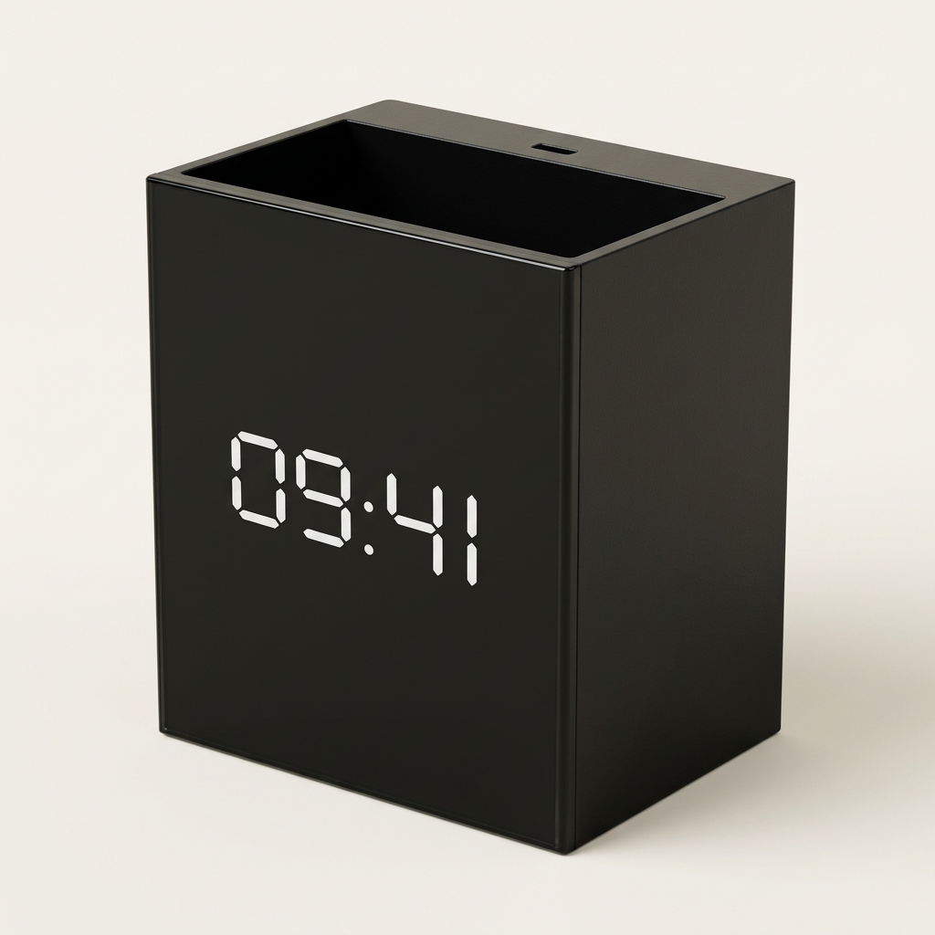 Detalle de la lámpara de pared con reloj